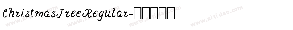 ChristmasTree Regular字体转换